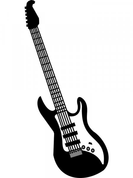 Free printable Guitar stencils and templates