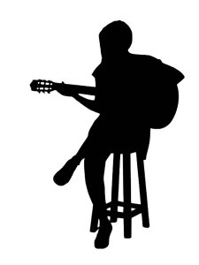 Guitarist Stencil 10