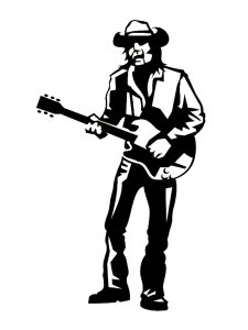 Guitarist Stencil 18