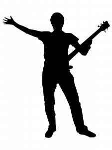 Guitarist Stencil 3
