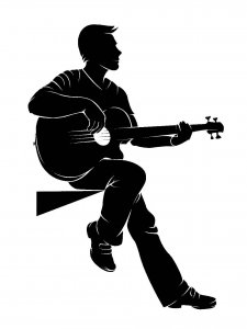 Guitarist Stencil 4