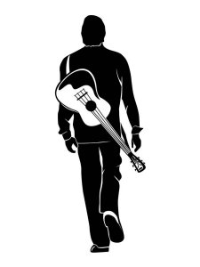 Guitarist Stencil 5