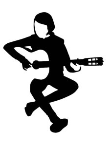 Guitarist Stencil 8