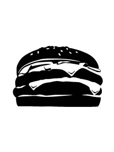 Hamburger Stencil 1