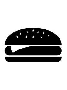 Hamburger Stencil 10