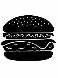 Hamburger Stencil 12