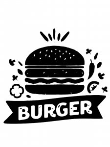 Hamburger Stencil 14