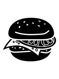 Hamburger Stencil 15