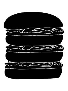 Hamburger Stencil 5