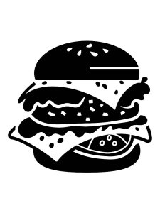 Hamburger Stencil 6