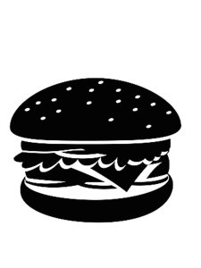Hamburger Stencil 8