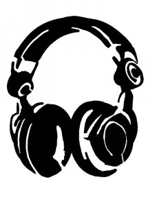 Headphones Stencil 3