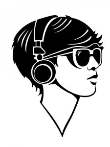 Headphones Stencil 4