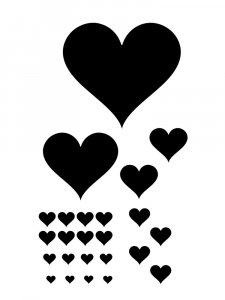 Hearts Stencils 21