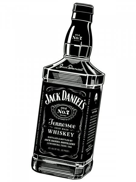 Free printable Jack Daniels stencils and templates