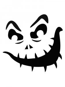 Jack Skellington Face Stencil 1