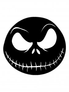 Jack Skellington Face Stencil 11