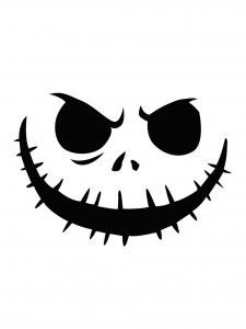 Jack Skellington Face Stencil 12
