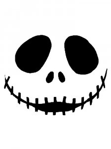 Jack Skellington Face Stencil 2
