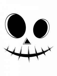 Jack Skellington Face Stencil 3