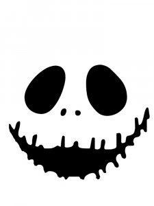 Jack Skellington Face Stencil 4