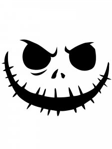 Jack Skellington Face Stencil 5