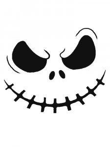 Jack Skellington Face Stencil 6