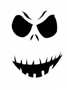 Jack Skellington Face Stencil 9