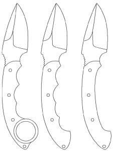 Knife Stencils 1