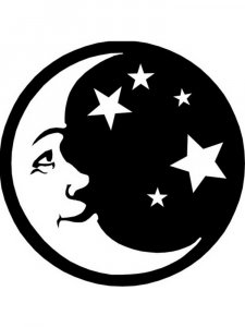 Moon Stencil 16
