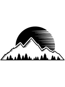 Mountain Stencil 11