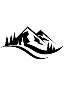 Mountain Stencil 4