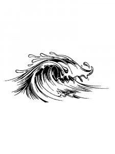 Ocean Waves Stencil 2