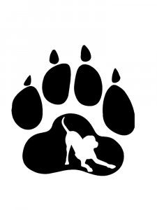 Paw Stencil 17