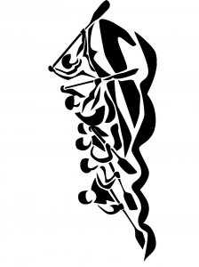 People in the boat Stencil 11