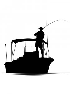 People in the boat Stencil 13