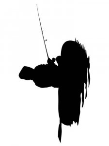 People in the boat Stencil 14