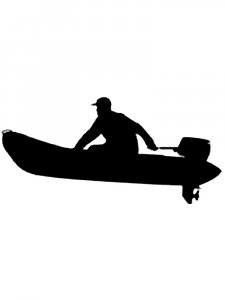 People in the boat Stencil 20