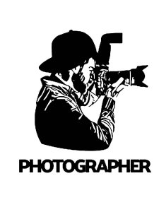 Photographer Stencil 17