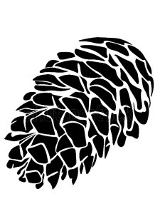 Pine Cone Stencil 11