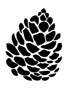 Pine Cone Stencil 8
