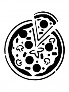 Pizza Stencil 10