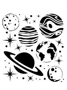 Planet Stencil 13