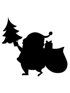Santa Claus Stencil 11