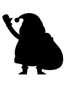 Santa Claus Stencil 12
