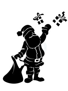 Santa Claus Stencil 13