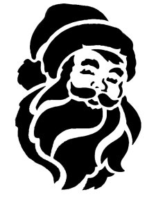 Santa Claus Stencil 15