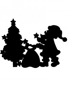 Santa Claus Stencil 17