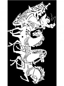 Santa Claus Stencil 19