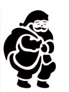 Santa Claus Stencil 20